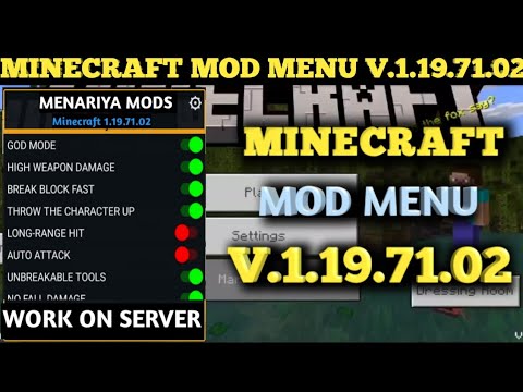 NOVO MOD MENU MINECRAFT PE 1.19.50.02