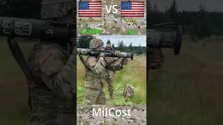 Most Expensive Military Comparison AT-4 vs Abrams #shorts #military #viral