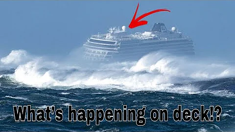 A Passenger Cruise Liner In A 12-point Storm! - DayDayNews