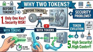 কেন ২টা টোকেন? Access & Refresh Token-এর আসল রহস্য! (Bangla)
