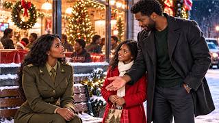Black Single Dad Asked the Lonely Soldier, “Want to Have Dinner With Us” Then Christmas Changed...