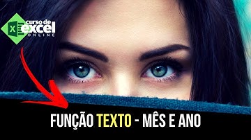 Como Extrair Mês e Ano no Excel - Curso de Excel OnLine