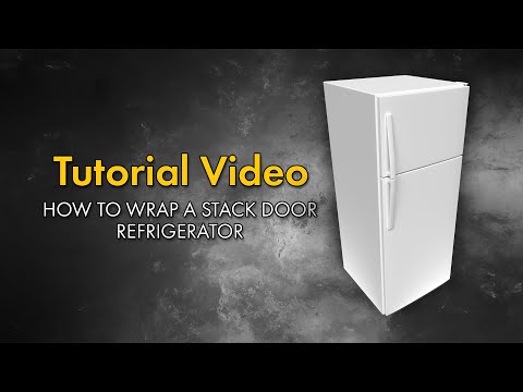 How to wrap a Stacked refrigerator using a custom design print vinyl RM wraps