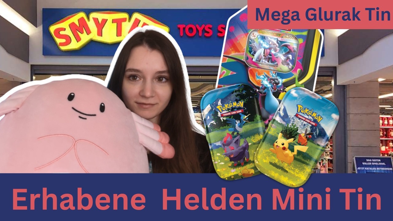 SMYTH Toys Mini Haul| Mega Glurak ex Tin| Erhabene Helden Mini Tin|