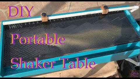 Portable DIY Shaker Table for Gold Prospecting and Extraction