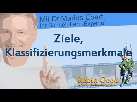 Ziele, Klassifizierungsmerkmale