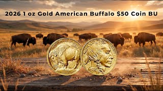 2026 1 Oz Gold American Buffalo 50 Coin Bu