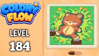 Colony Flow Level 184 walkthrough & solution Gameplay Easy