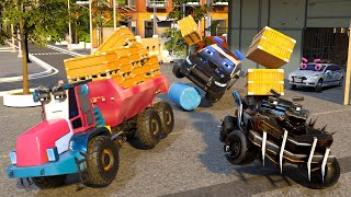 🔥Warehouse Heist! Vehicle Gang Traps the Police in Epic Chase 🚓💥