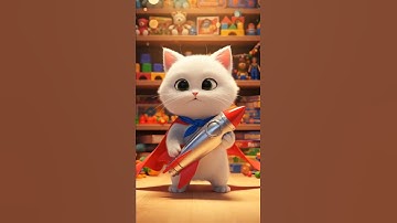 superhero cape #cat #shorts #viralshorts