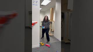 Well that escalated fast 😳 #officemove #nerfwar #nerf #3dprinting