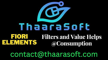 4 - Fiori Elements - Filters and Value Helps