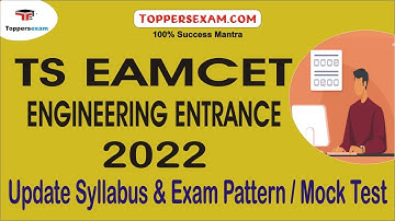 TS EAMCET ENGINEERING ENTRANCE Syllabus | Mock Test 2022 | Important Questions | Study Material