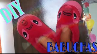 Como hacer Pantuflas o babuchas super faciles y tiernas