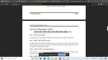 Lab 8: Introduction and implementation of analog-to-digital conversion on ATMEGA 328P.