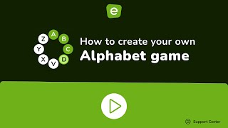 How to create your own Alphabet game in Educaplay