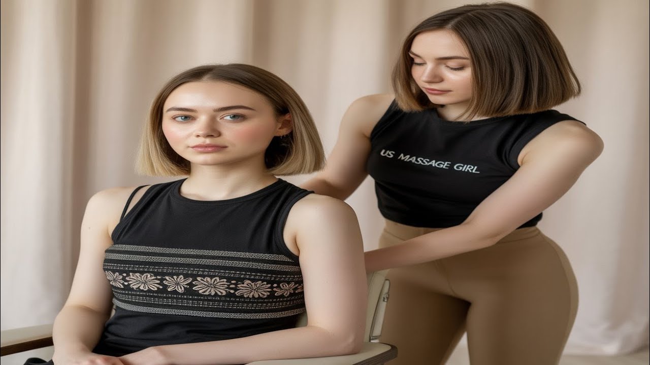 Gorgeous Girl Head Massage ✨ , Soft Touch and Deep Relaxation.