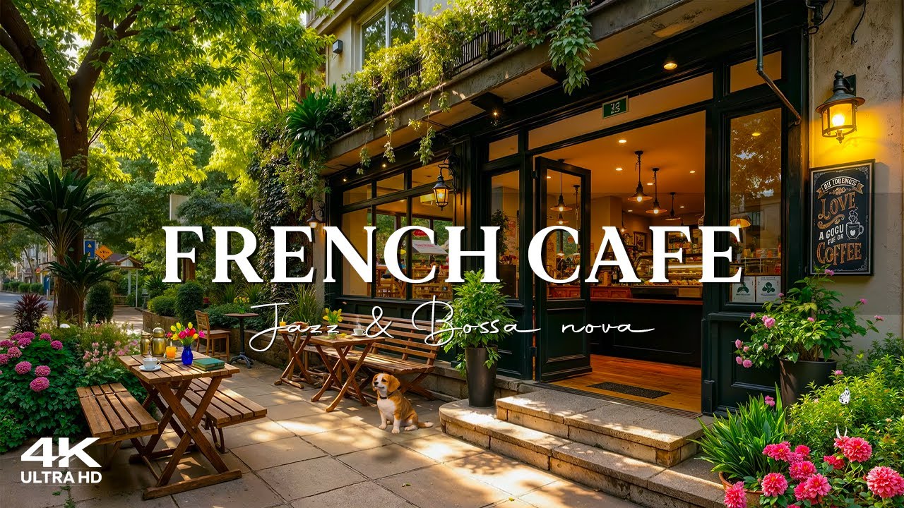 Morning French Café Ambience with Relaxing Jazz ☕ Smooth Bossa Nova Instrumentals for Good Mood