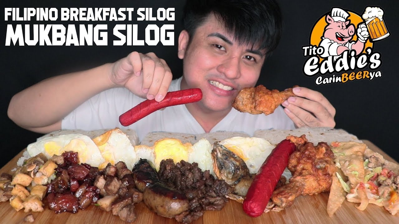 FILIPINO BREAKFAST MUKBANG | TITO EDDIE'S CARINBEERYA MUKBANG SILOG | Vlog 
