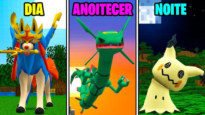 ROLETA DECIDE OS TIPOS DE POKÉMON NO MINECRAFT PIXELMON 