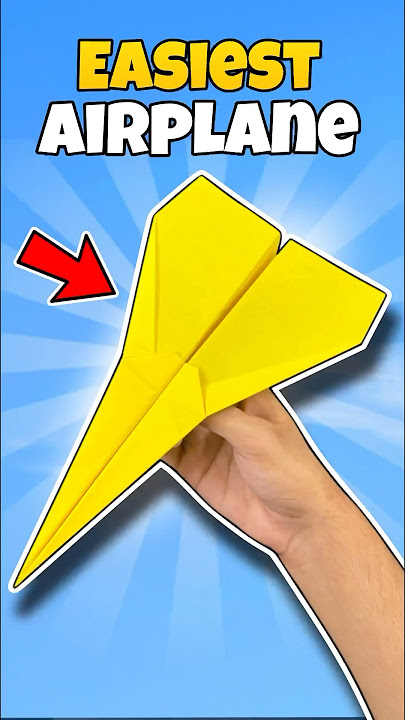 How to Build the Best Paper Airplane | Easiest Paper Plane🤩#shorts