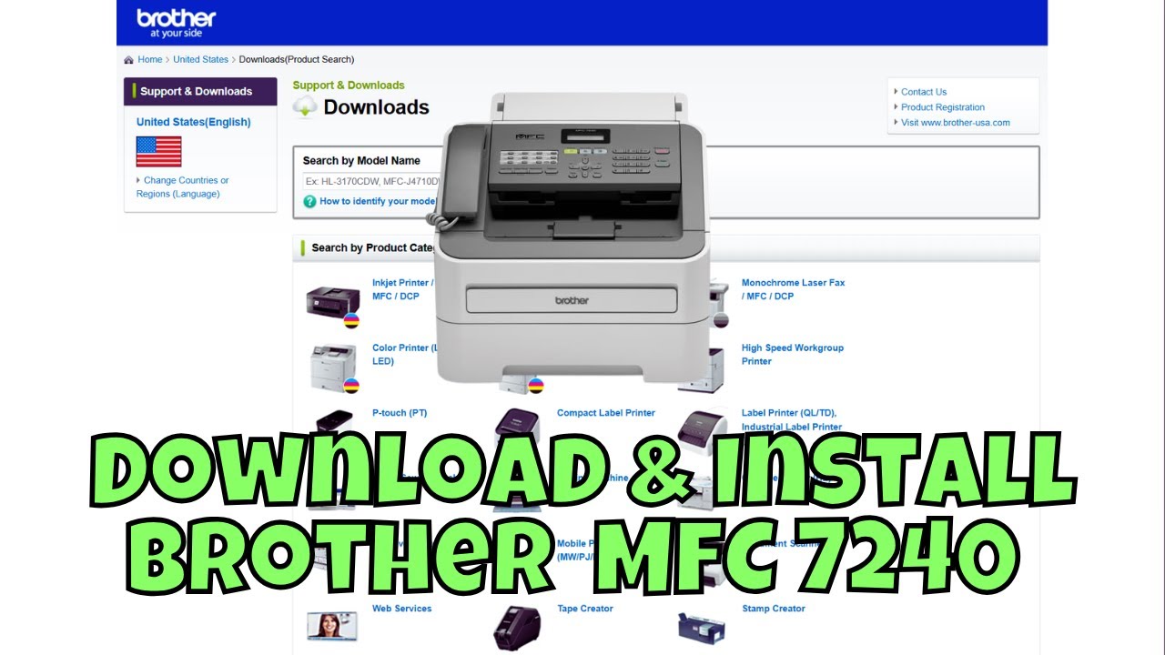How To Download & Install Brother MFC 7240 Printer Driver in Windows 10/11