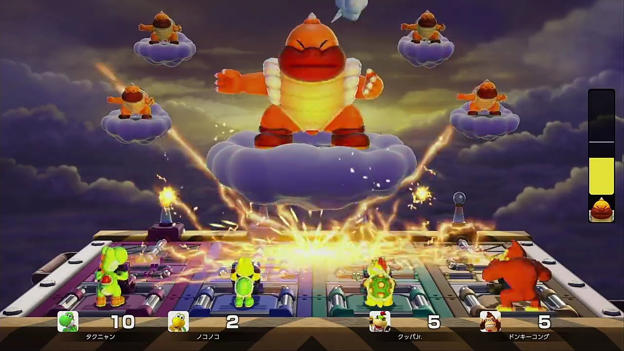 スーパー マリオパーティ ジャンボリー】ボスKKのでんげきパズルバトル