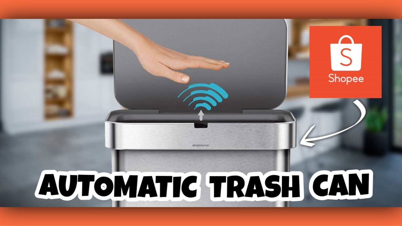 AUTOMATIC TRASH CAN | SHOPEE FINDS 🗑 | Automatic Induction Garbage Bin | PH Edver Joy Omnes