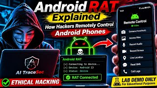 Android RAT Explained 🔥 | How Hackers Remotely Control Android Phones (Ethical Hacking)