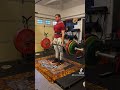 535lb deadlift. stiff bar, competition plates, no straps, no drugs, no creatine