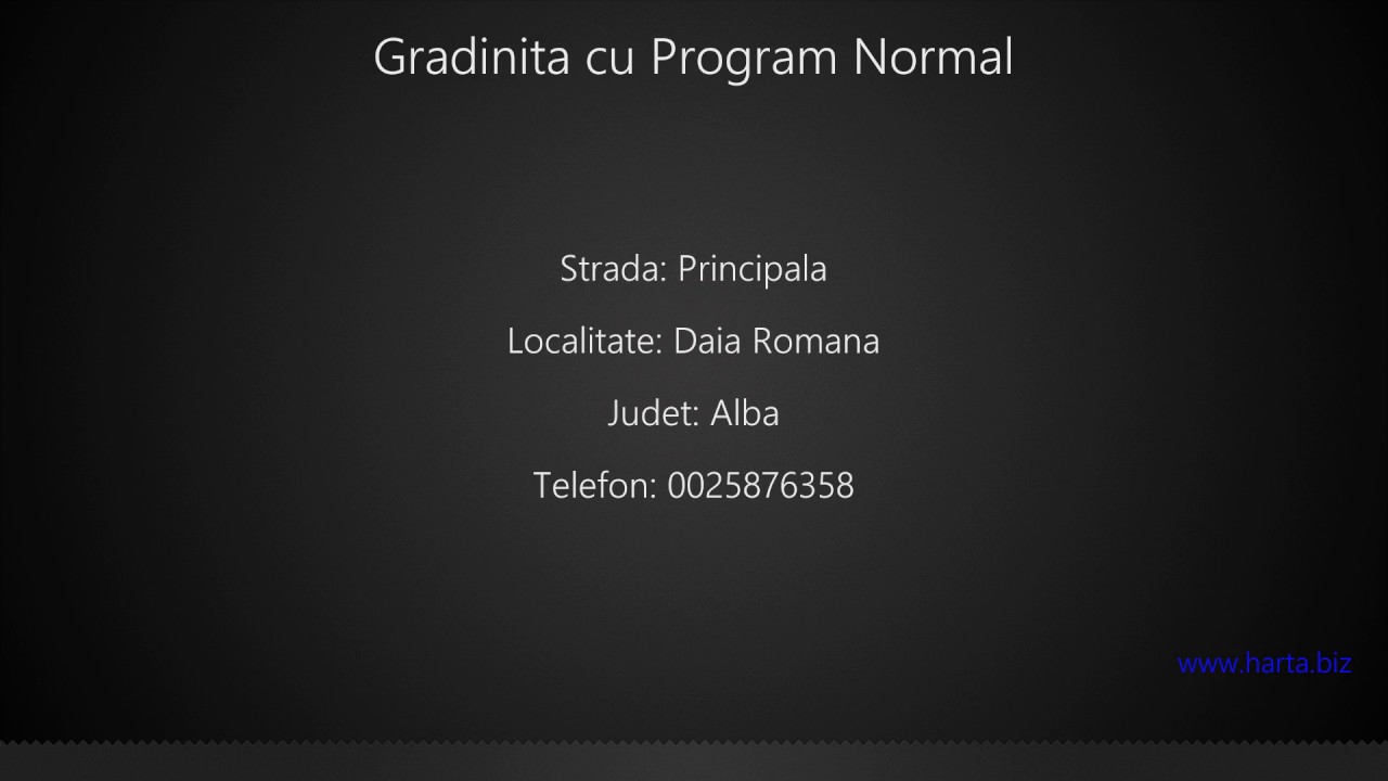 daia romana harta Gradinita cu Program Normal Daia Romana   YouTube