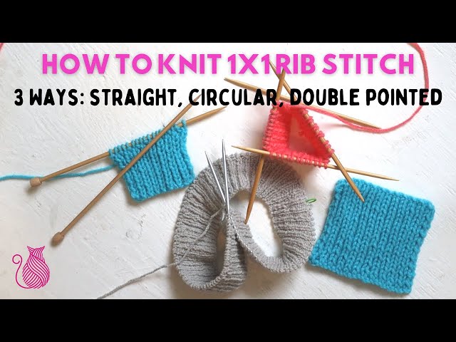 How to knit in the round on double-pointed needles for beginners