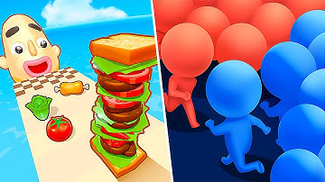 Sandwich Runner vs Countmaster - All Levels Gameplay Android, IOS - NEW Update Levels!
