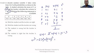 Mathematics GATE 2009  Probability and  Statistics  61 (11)(4)(26)