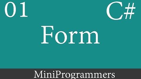 C# WindowsForm App Beginner to Advanced - Form 01