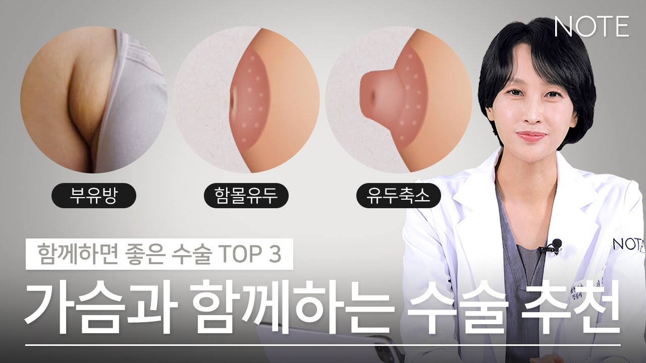 [함께하면 좋은 수술] 가슴 수술과 함께하면 시너지가 나는 수술들 l 부유방 제거 l 함몰 유두 l 유두 축소
