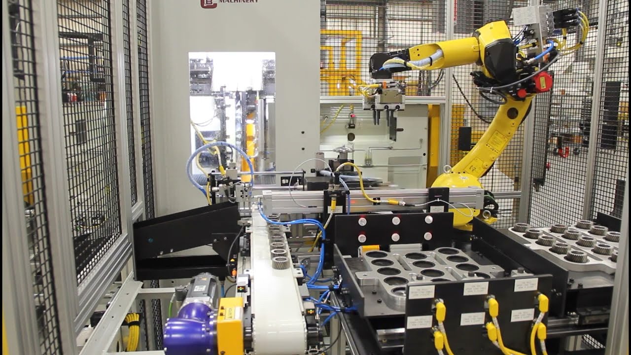 C&B Machinery | Giustina Double Disc Grinder Remanufactured & Retooled for Automotive Production