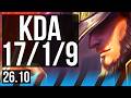 TWISTED FATE vs IRELIA (MID) | Good KDA: 17/1/9, 40K damage | EUW Diamond | 26.10