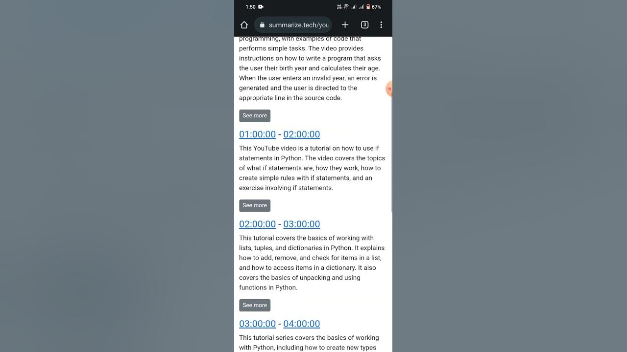 Summarize any youtube video in seconds with summarize tech summarize