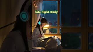 late night study vibes 🌧️ 🌧️ #lofi #study #anime