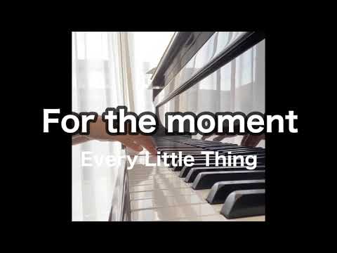 For The Moment/EveryLittle Thingバラードver.ピアノ演奏カラオケ（歌詞付き）