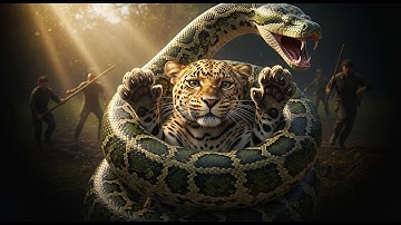 Brave Rescue: Leopard Freed From Giant Python’s Deadly Grip 🐆🐍