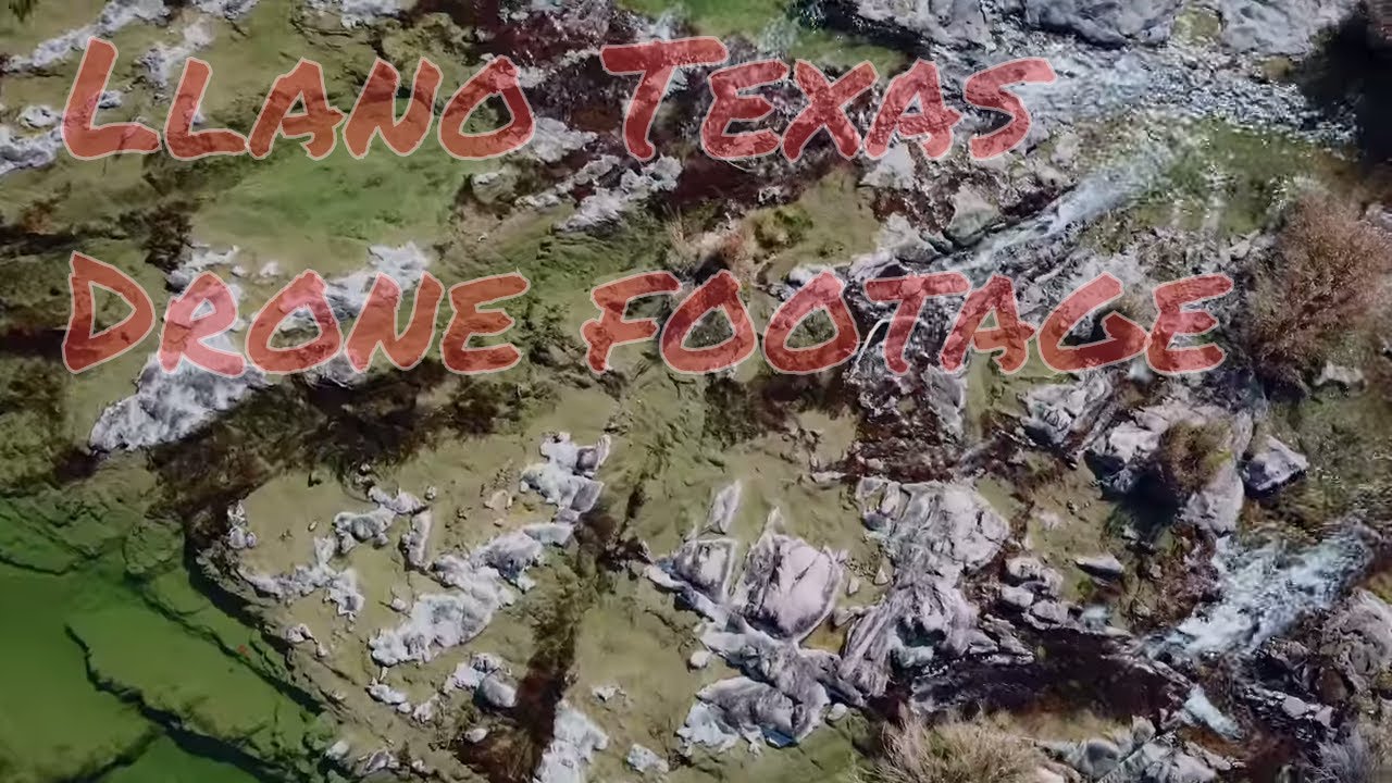 Llano, Texas Hill Country drone footage 