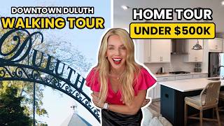 Downtown Duluth GA Walking Tour + Home Tour Under $500K