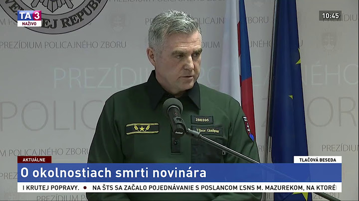 Tlačová beseda Tibora Gašpara o okolnostiach smrti novinára Jána Kuciaka
