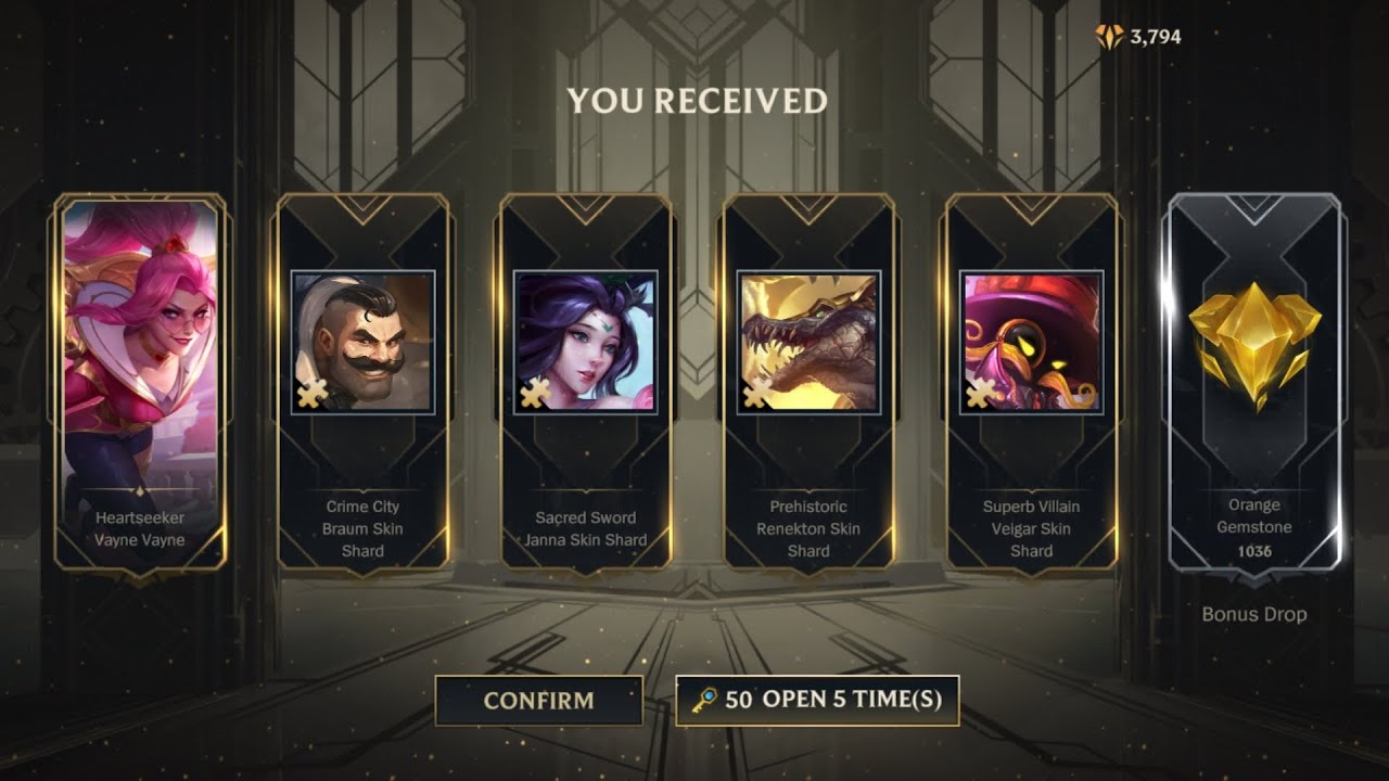 Wild rift : what i have got when i spend  3000 hextech keys