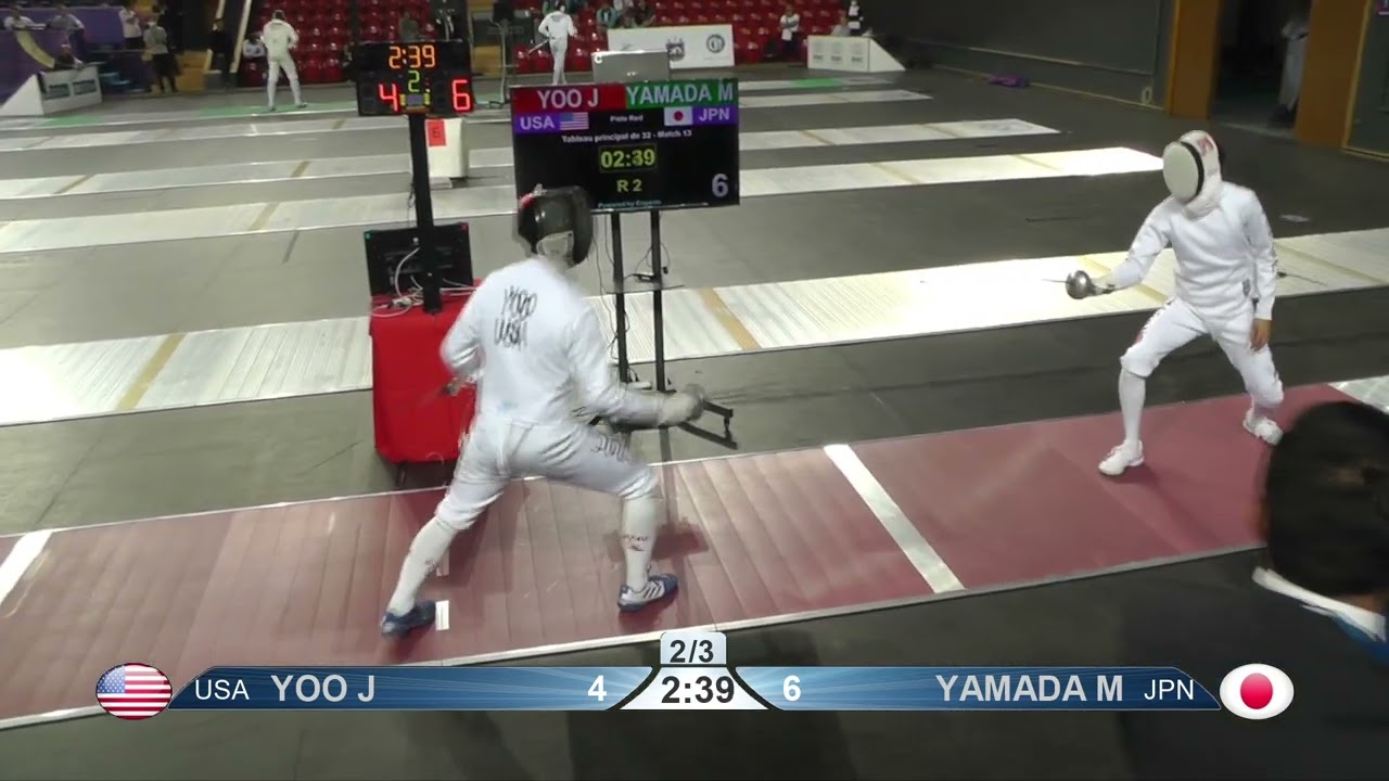 2022 104 T32 13 M E Individual Tbilisi GEO WC RED YAMADA JPN vs YOO USA