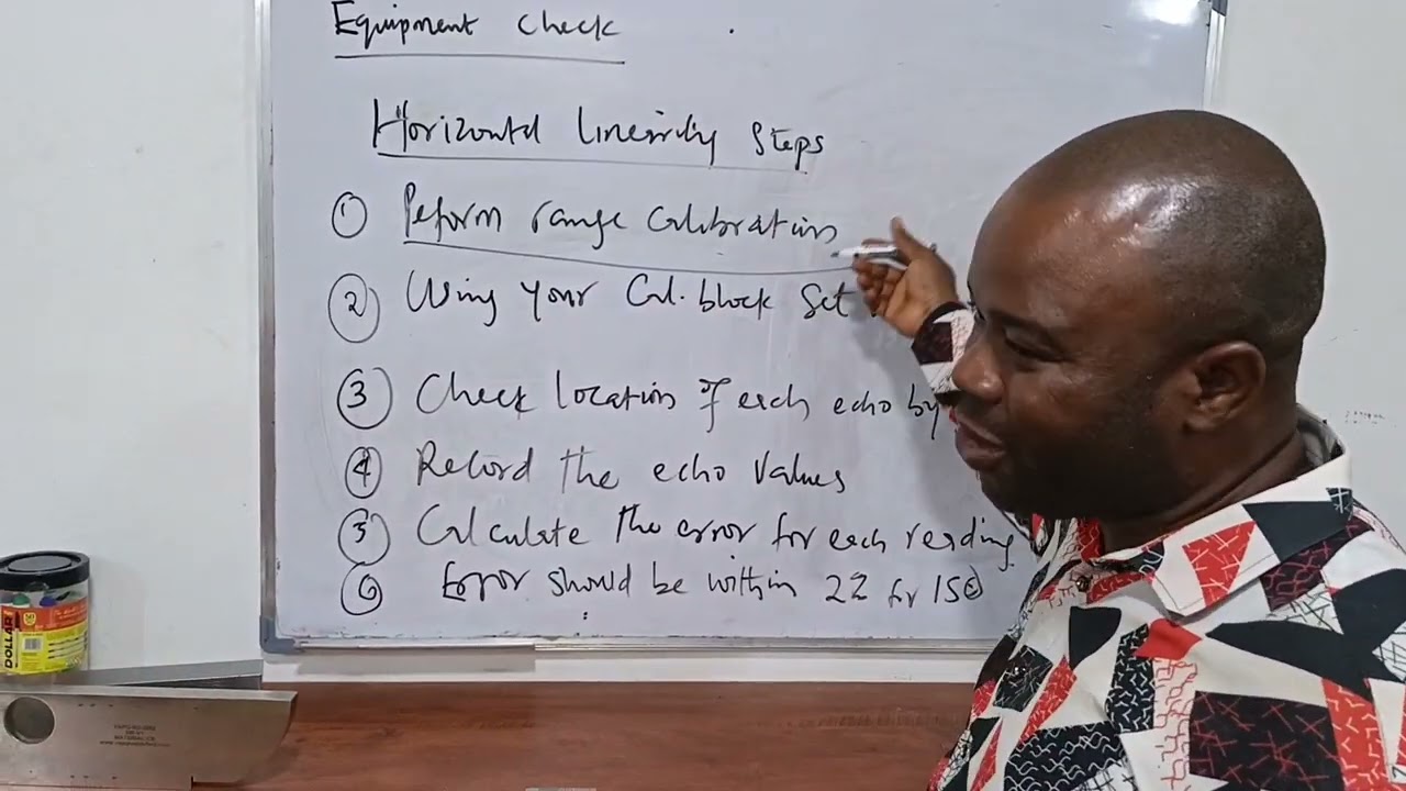 UT  -  Equipment Linearity Checks