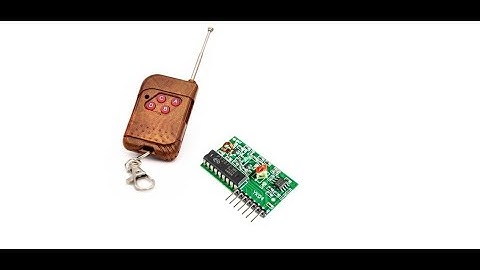 Como usar o modulo de controle remoto - Transmissor e receptor de 4 canais