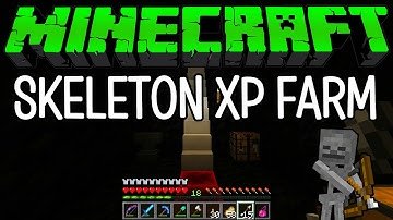 Minecraft - Skeleton XP Farm (Tutorial Link in the Description - Fairly Easy Build!)